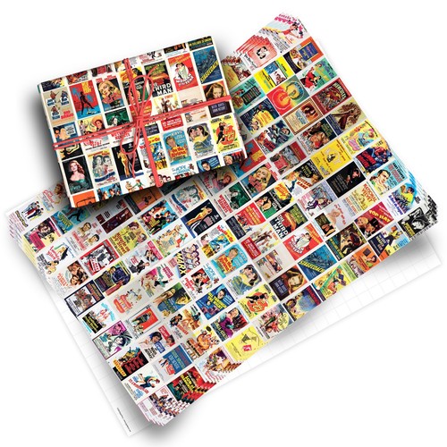Vintage movie posters wrapping - vintage,