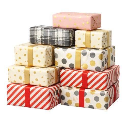 Gift wrapping paper - wrapping, rolls