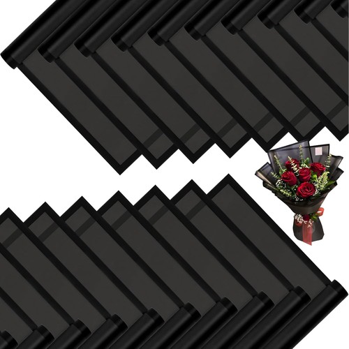 20pcs black floral wrapping - 20pcs,