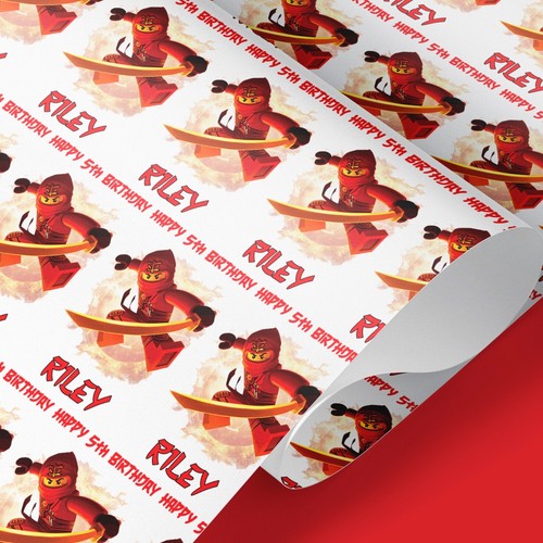 Personalised ninjago wrapping - personalised,