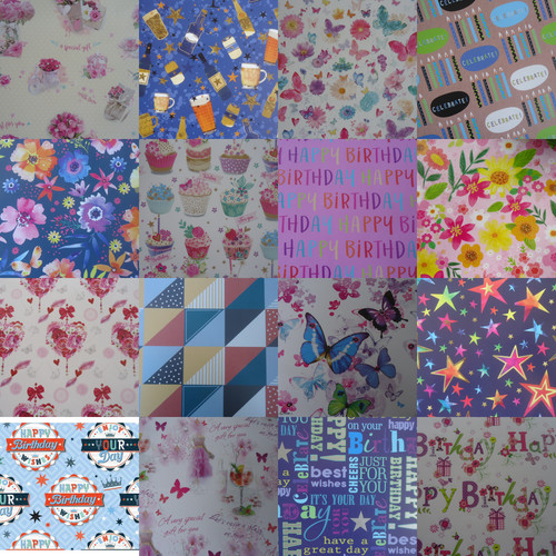 Gift wrapping paper sheets - -,