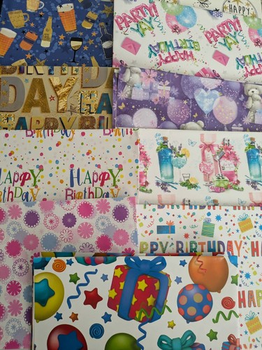 Birthday gift wrapping - , paper