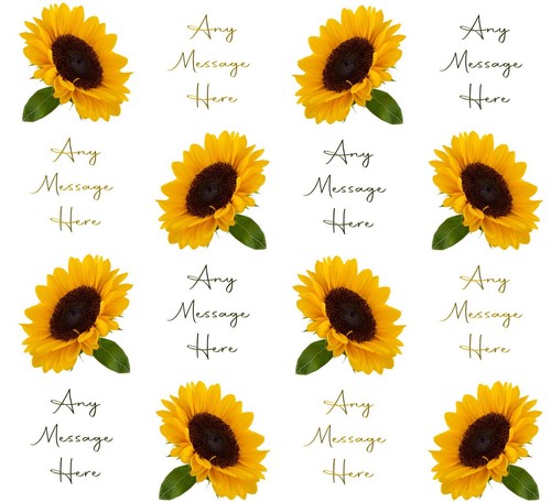Sunflower garden personalised - sunflower,