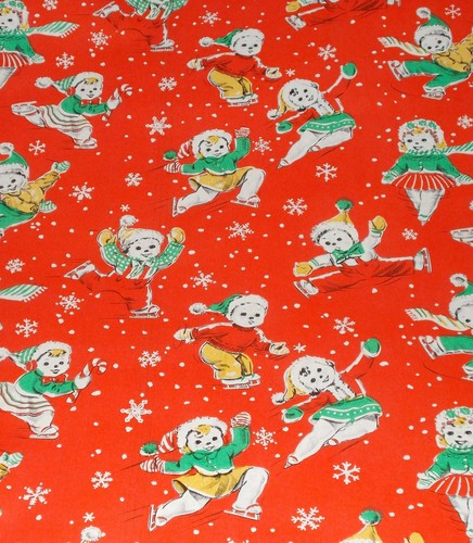 Vtg christmas wrapping paper - vtg,