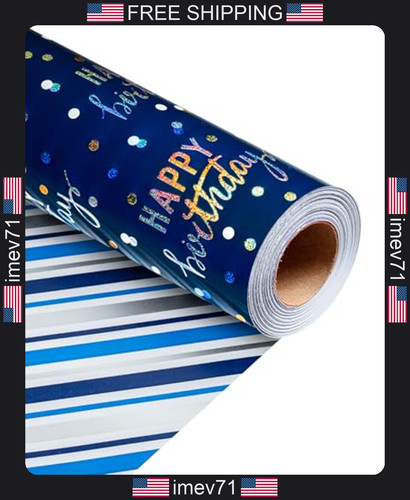 Birthday wrapping paper - wrapping, roll