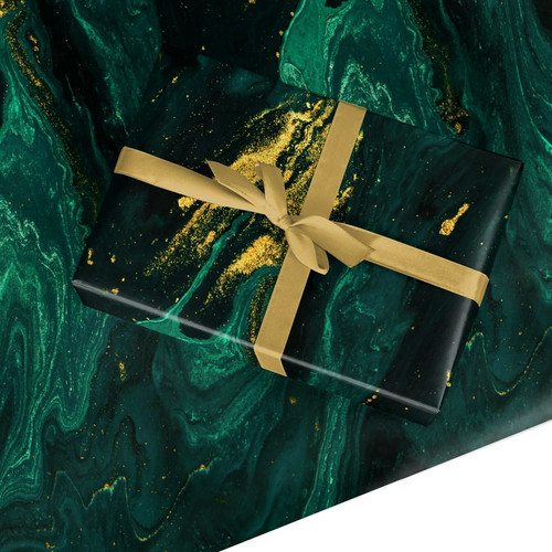 Emerald green marble wrapping - emerald,