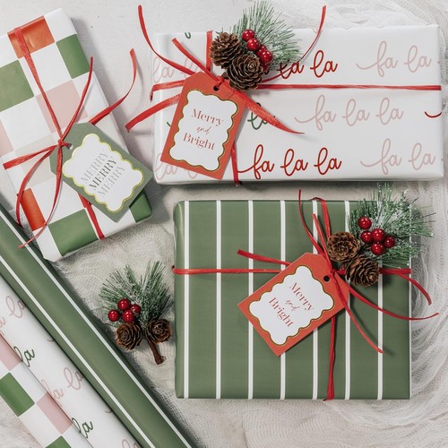 Beautiful christmas wrapping - christmas,