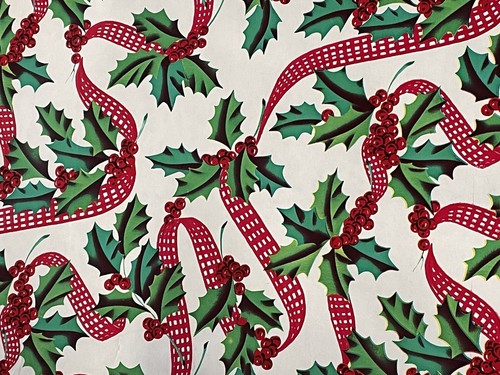 Vtg christmas wrapping - vtg, paper