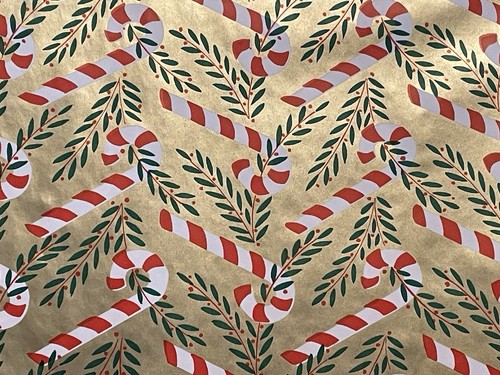 Vtg christmas wrapping paper - christmas,