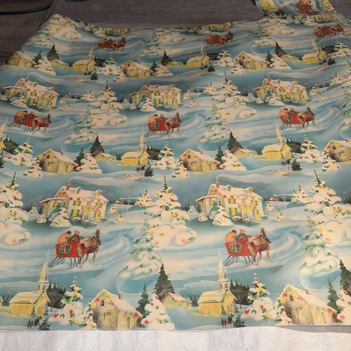 Vtg christmas wrapping paper - wrapping,