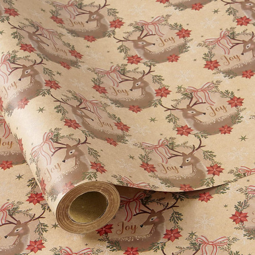 Kraft christmas wrapping paper - kraft,