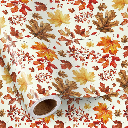 Autumn leaves wrapping - autumn,