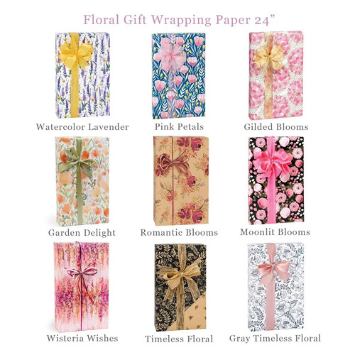 Floral gift wrapping paper - floral,