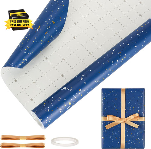 Navy blue wrapping paper - navy,
