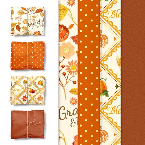 Fall thanksgiving tissue - thanksgiving, paper
