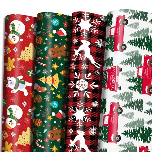 Christmas wrapping paper - wrapping, jumbo