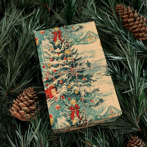 Vintage christmas snowy - vintage,