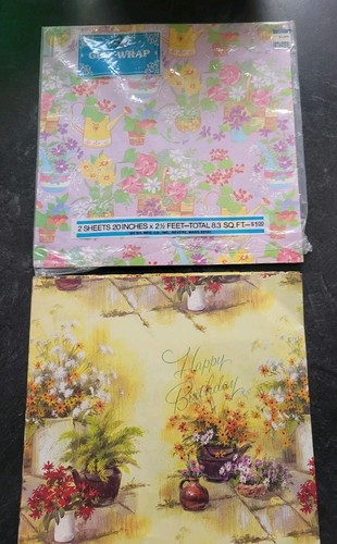 Vintage wrapping paper - vintage,