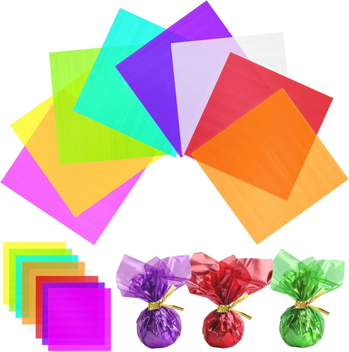 120 pcs colored - 120, cellophane