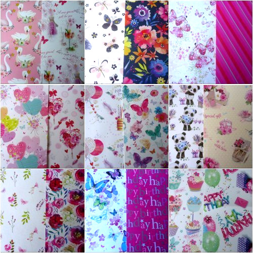 Wrapping paper tag - &,