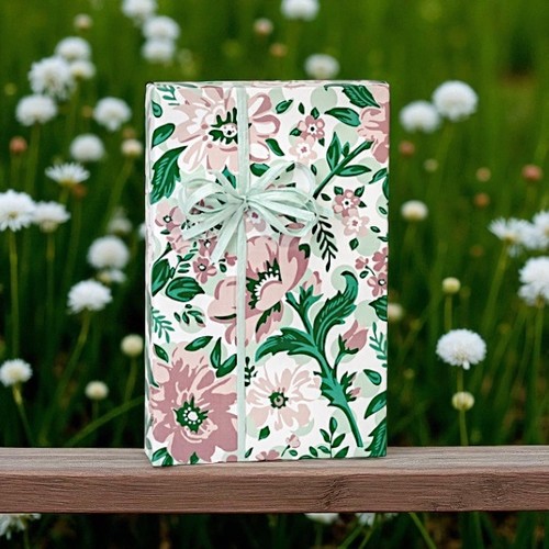 Fresh mint floral print design - floral,