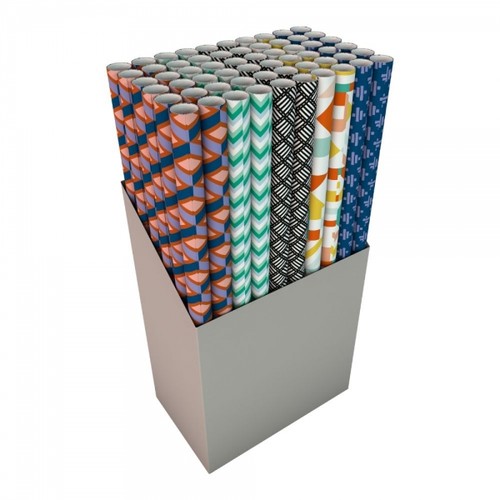 Geometric gift wrap - geometric, 3m