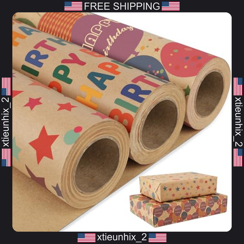 Birthday wrapping paper - birthday, roll