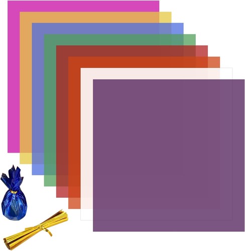 Colored cellophane sheets - colored,