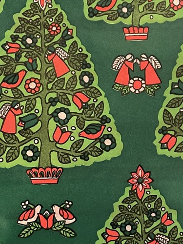 Vtg christmas wrapping paper - christmas,