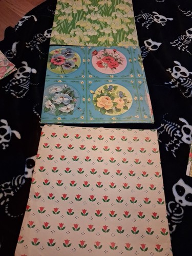 Floral gift wrapping paper - wrapping, 3