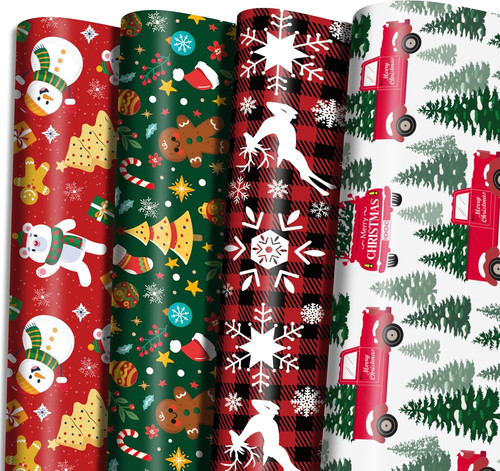 Christmas gift wrapping paper - gift,