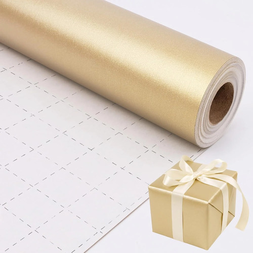 Gold matte wrapping paper - gold,