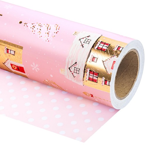 Reversible christmas wrapping - christmas,