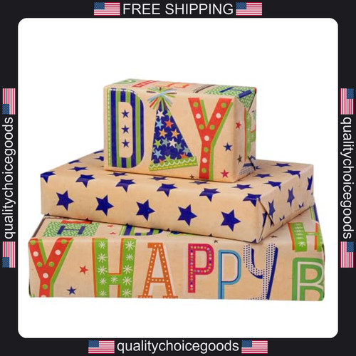 Reversible kraft birthday - kraft,