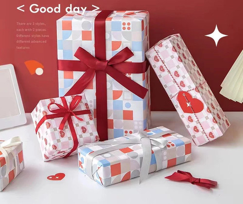 Cute gift wrapping paper with - cute,