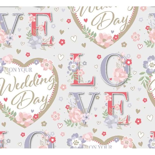 Wedding day wrapping paper - day, 2