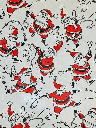 Vtg christmas wrapping paper - wrapping,